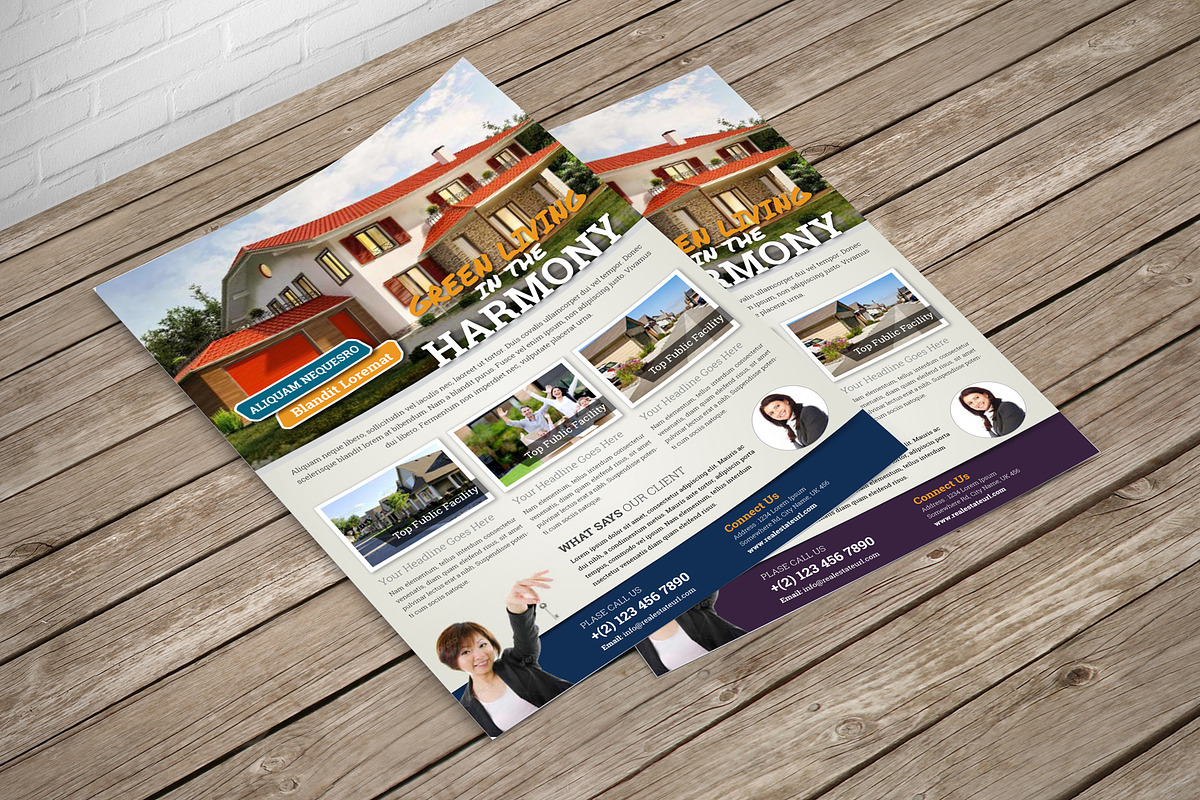 Real Estate Flyer Design Template V2, a Flyer Template by JanySultana (Photo 3 of 5)