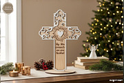 Christian Standing Cross SVG Bundle, a Decorative Illustration by svgocean (Thumbnail 4 of 11)