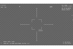 Realistic war drone satellite video, a Technology Illustration by SkyVectors