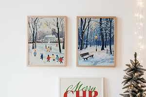 MODERN CHRISTMAS Art Prints