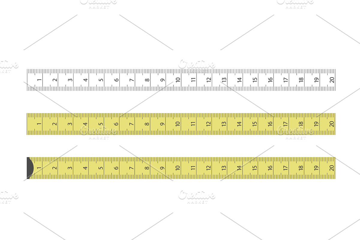 tailor measuring flexible tape set, an Object Illustration by IfH