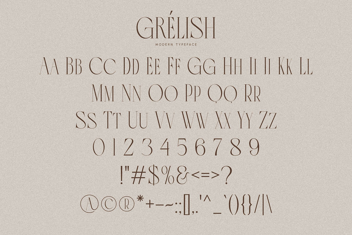 Grelish _ Modern Typeface, a Serif Font by Penatic Studio (Photo 10 of 10)
