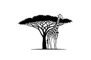 Giraffe Safari Silhouette Vector Bun, an Illustration by Designer_Momina (Thumbnail 37 of 51)