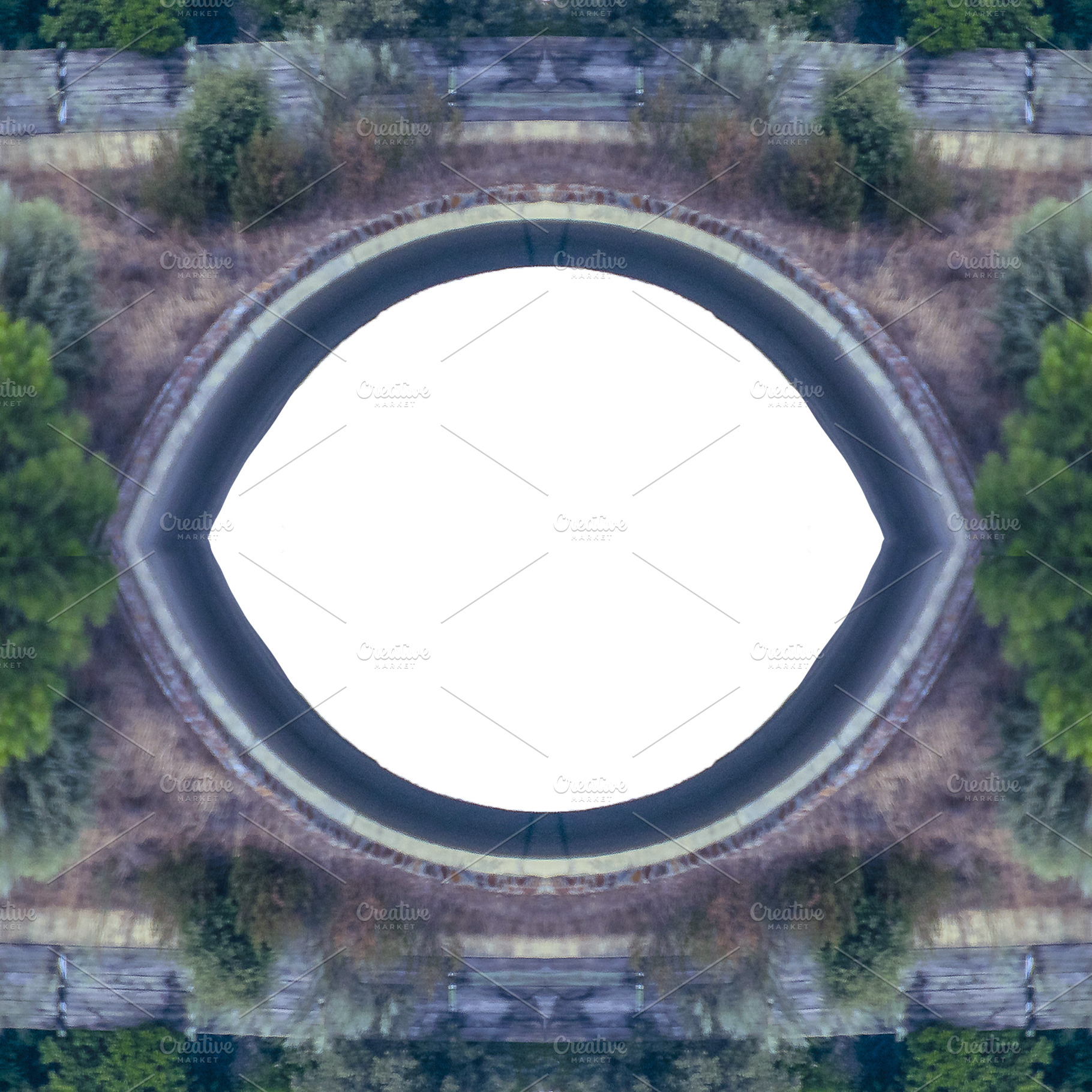 White Frame with Decorated Borders, a Background Photo by DanFLCreativo
