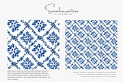 blue tile seamless pattern, a Pattern Graphic by Pink Studio Art (Thumbnail 3 of 5)