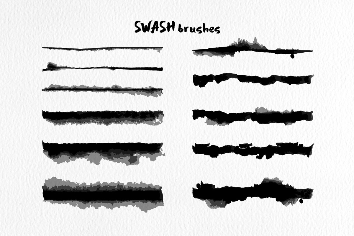 Swash Brushes for Illustrator, a Brush Add-On by Mazheika Store (Photo 5 of 6)