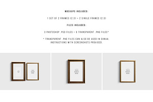 2:3 Metallic Frame Mockup Set 02