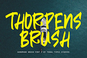 Thorpens Brush - Bold Brush Font, a Handwritten Font by tebaltipislab (Thumbnail 1 of 15)