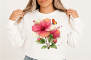 Whimsical Spring Hibiscus Flowers, an Illustration by Craft Nest (Thumbnail 7 of 11)