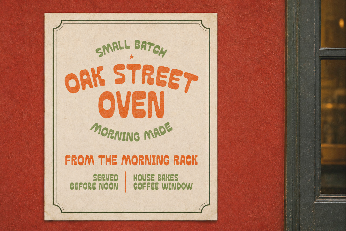 Toasted Avenue Vintage Deli Font, a Script Font by Littlehand (Photo 8 of 9)
