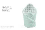 Swaddle Wrap Blankets Minky & Muslin, a Mockup by mock-ups (Thumbnail 24 of 31)