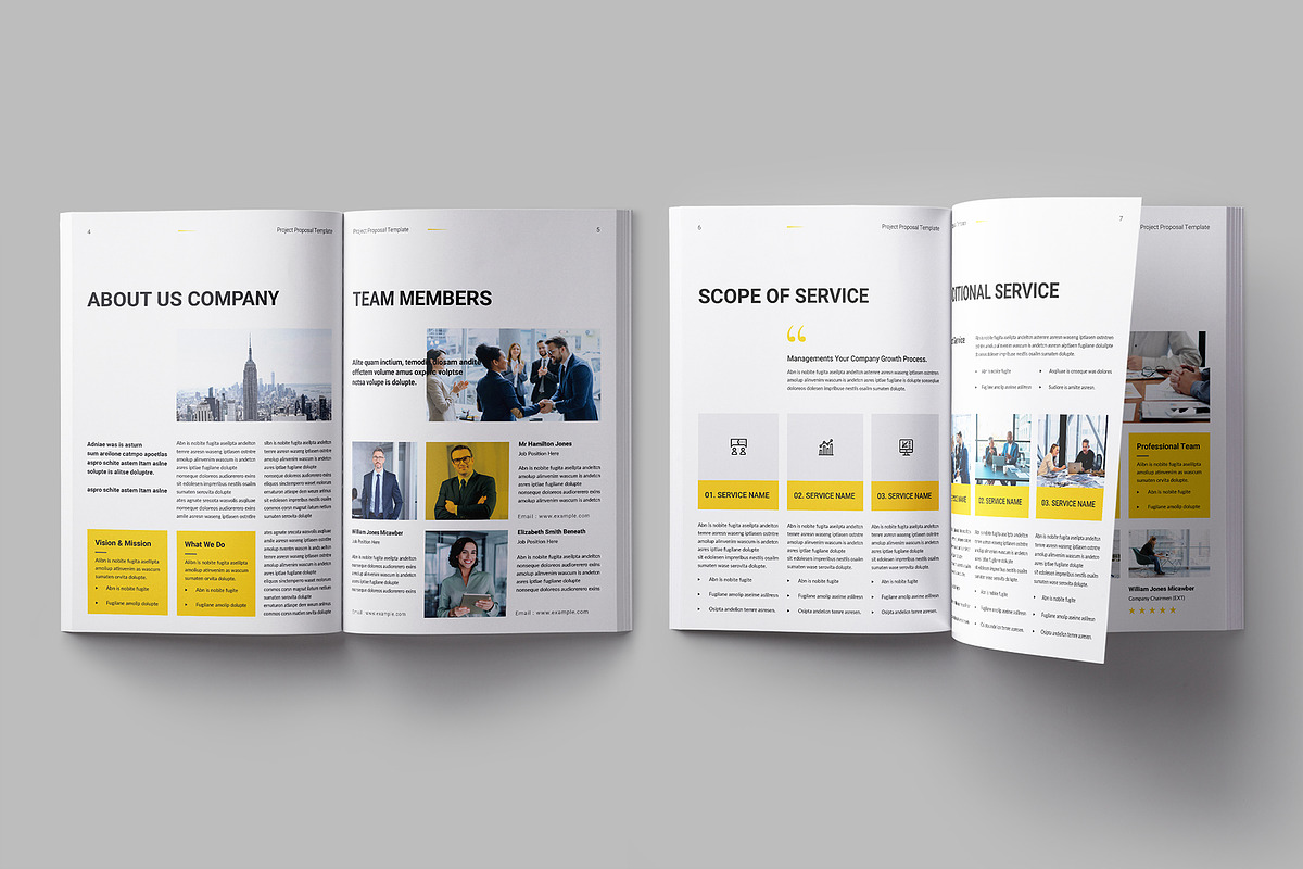 Project Proposal Template, a Brochure Template by Clicker-Stock (Photo 3 of 9)
