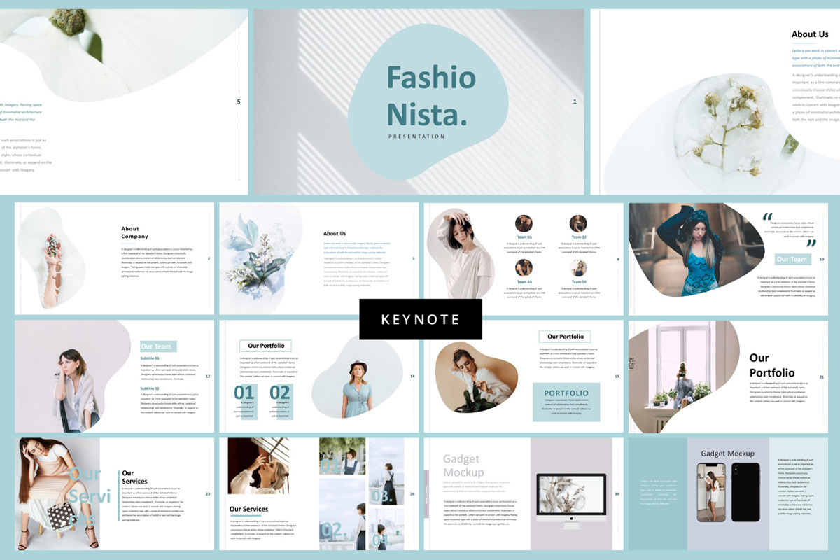 Fashionista - Fashion Keynote, a Presentation Template by feydesign (Photo 1 of 8)