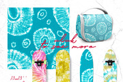 Summer Tie Dye Seamless Patterns, a Pattern Graphic by OlgaRom (Thumbnail 3 of 11)