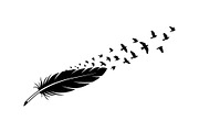 Boho Feather Silhouette Vector, an Object Graphic by jahid234 (Thumbnail 4 of 51)
