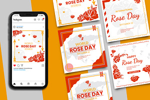 World Rose Day Instagram Template, a Social Media Template by Artnivora.Std