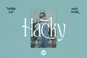 Hacky - Luxury Serif Family, a Serif Font by madeDeduk (Thumbnail 1 of 12)