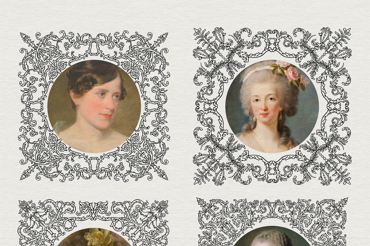 Frames & Ornaments. Vintage Pack, a Decorative Illustration by heyXeni (Photo 5 of 7)