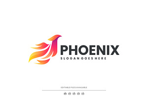 Gradient Modern Phoenix Logo Design, a Branding & Logo Template by Artnivora.Std