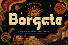 Borgate – Retro Display Font