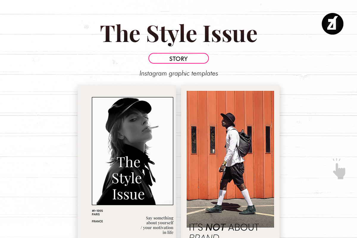 The style issue social media graphic, a Social Media Template by Chanut is industries (Photo 5 of 8)
