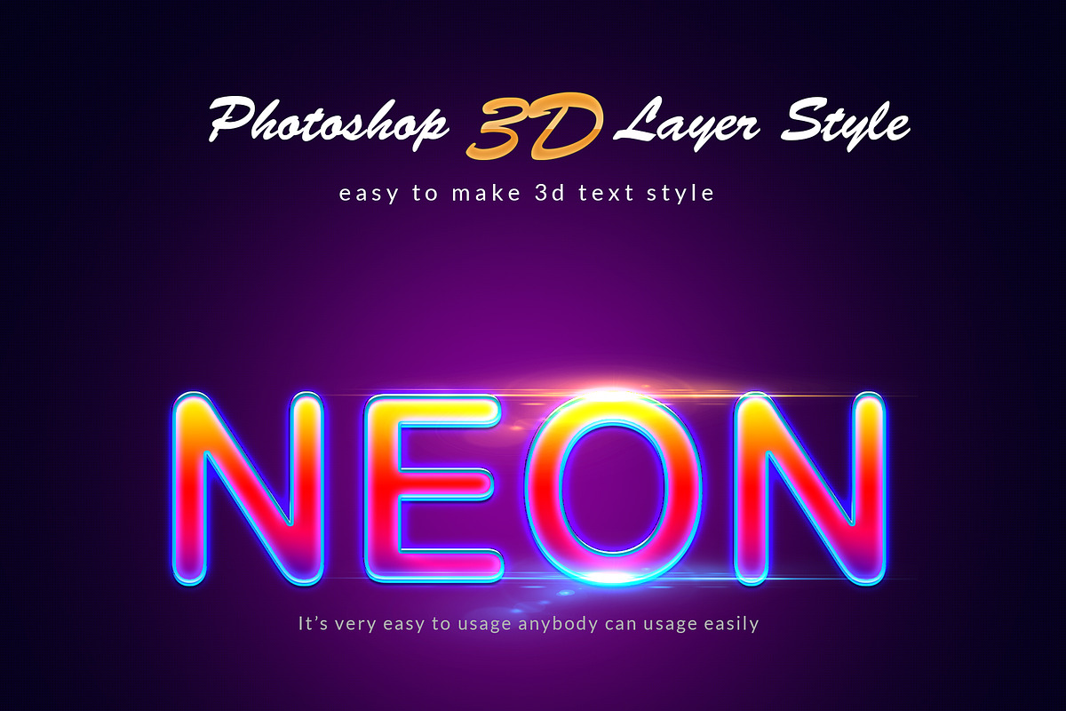 3D Bundle Photoshop Layer Style, a Layer Style Add-On by MRI STUDIO (Photo 4 of 19)