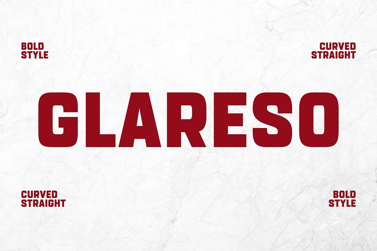 Glareso - Modern Sans Serif Typeface, a Sans Serif Font by Font Kingdom (Photo 1 of 6)