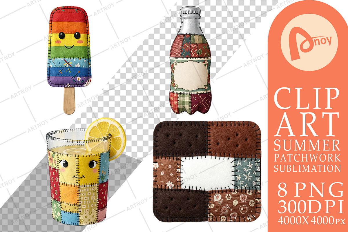 Summer Patchwork Sublimation, a Seasonal Illustration by Artnoy (Photo 12 of 18)