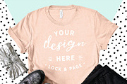 Bella Canvas 3001 Graphic Mockups, a Shirt Mockup by lock and page (Thumbnail 6 of 65)