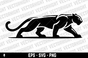 Illustration of a panther, an Animal Illustration by Vectorhight (Thumbnail 4 of 4)
