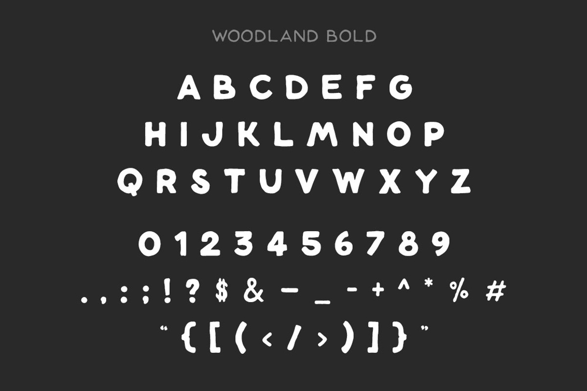 Woodland Font, a Sans Serif Font by Mark van Leeuwen