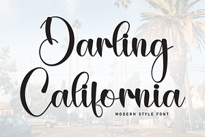 Darling California Script Font