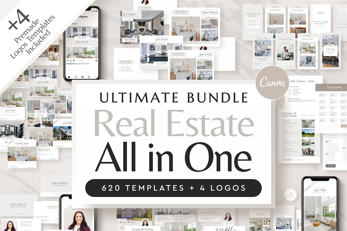 Bundle for Real Estate Marketing, a Social Media Template by Modo Design Studio (Photo 1 of 9)
