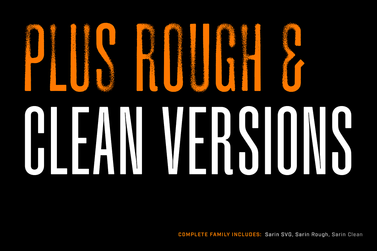 Sarin SVG Font Family, a Sans Serif Font by Slam Bang (Photo 5 of 10)