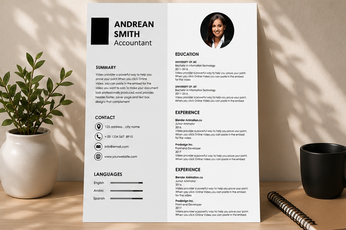 MODERN RESUME TEMPLATE (R15), a Resume Template by dulchaer29 (Photo 2 of 4)