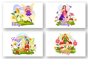 16 Flying Fairy Illustration