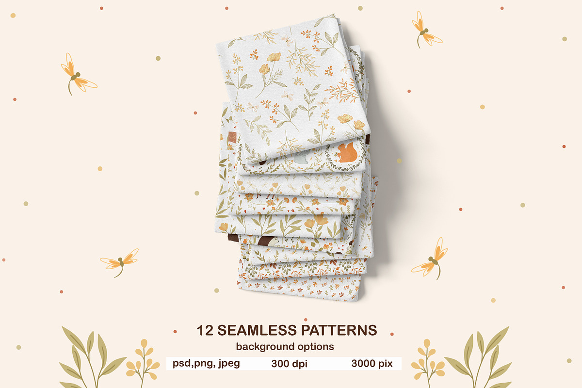Sweet woodland animals and floral, an Animal Illustration by JT_Design_Art (Photo 7 of 12)