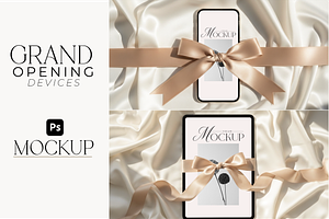Grand Opening Apple Devices Mockup