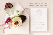 Illustrated Floral for Wedding Logo, an Illustration by Blushed Design by Katrina (Thumbnail 2 of 4)