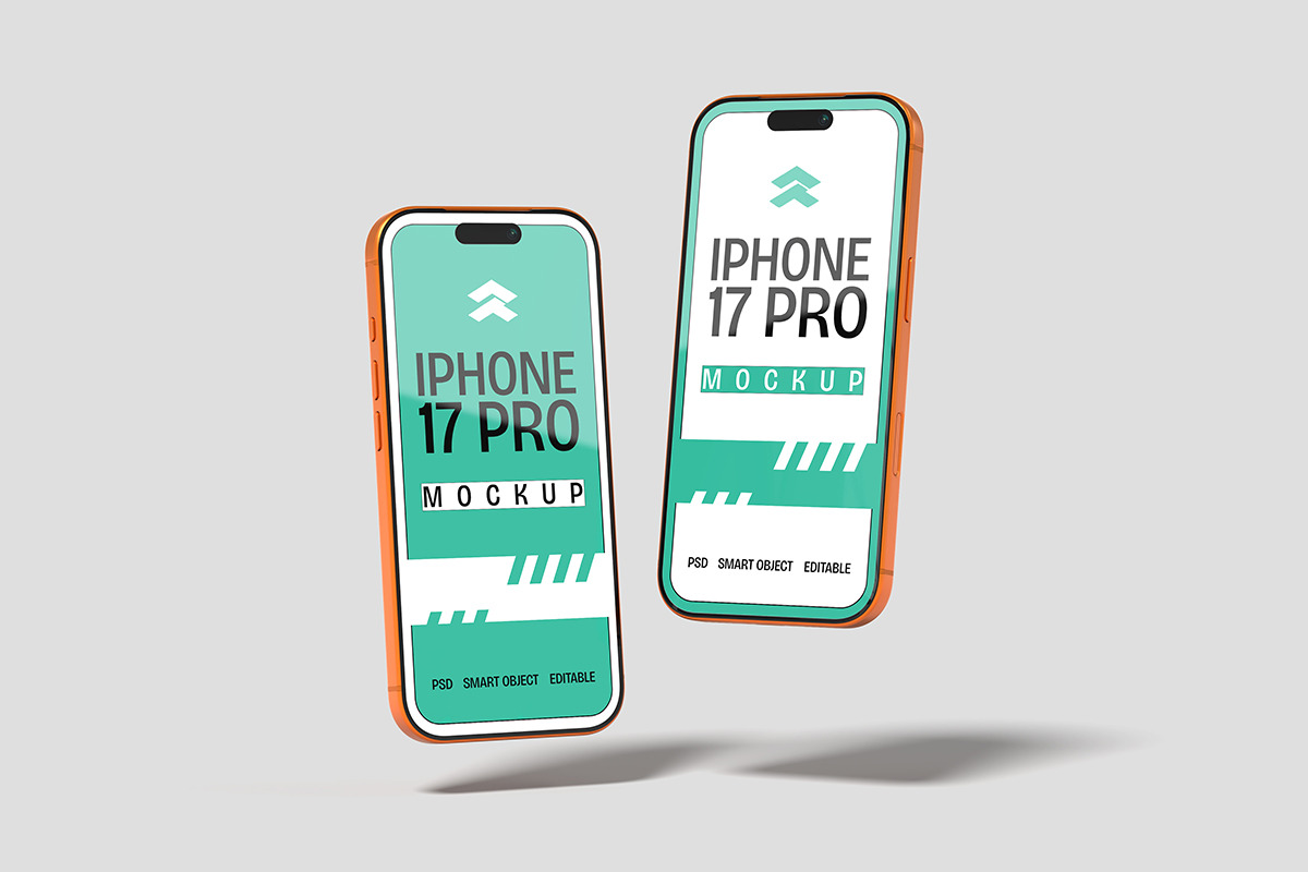 iPhone 17 Pro - Mockup, a Mockup by Rometheme Std (Photo 4 of 5)