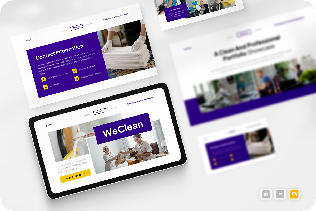 Professional & Clean Google Slide, a Presentation Template by Annora Studio (Photo 1 of 5)
