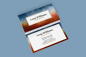 Watercolor Business Card Artwork