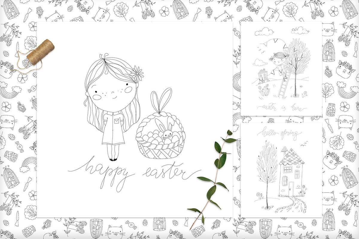 Vector Easter Doodle Collection, an Illustration by Chloe's Illustrations (Photo 2 of 11)