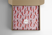 Red Hot Chili Pepper Pattern, a Pattern Graphic by Marketello Studio (Thumbnail 5 of 8)
