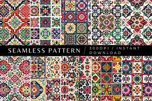 10 Festive Fusions Seamless Patterns, a Pattern Graphic by Inknfolly