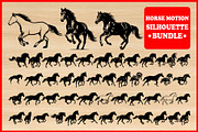 50 Horse Motion Silhouette Bundle, an Illustration by musafir_fashion (Thumbnail 1 of 4)