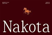 Nakota - Modern Clean Serif Font
