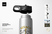 S. Steel 20 oz. Water Bottle Mockup, a Product Mockup by creatsy5 (Thumbnail 1 of 12)