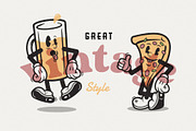 Food Friends Vintage Mascots & Logos, a Food Illustration by Staple. (Thumbnail 2 of 8)