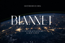 BLANNET Ligature Serif Typeface